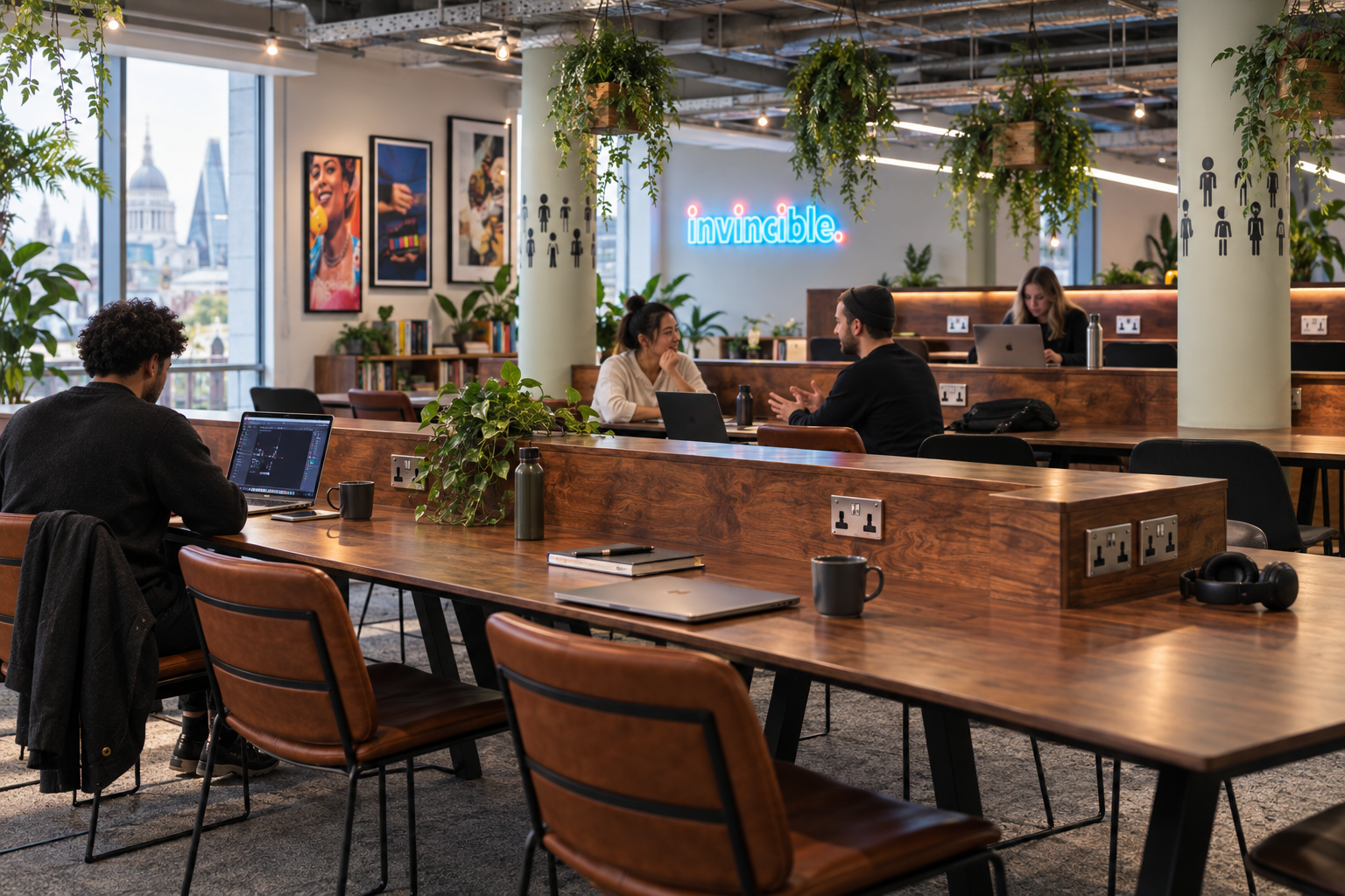 London office 1 Invincible Digital London office collaboration space