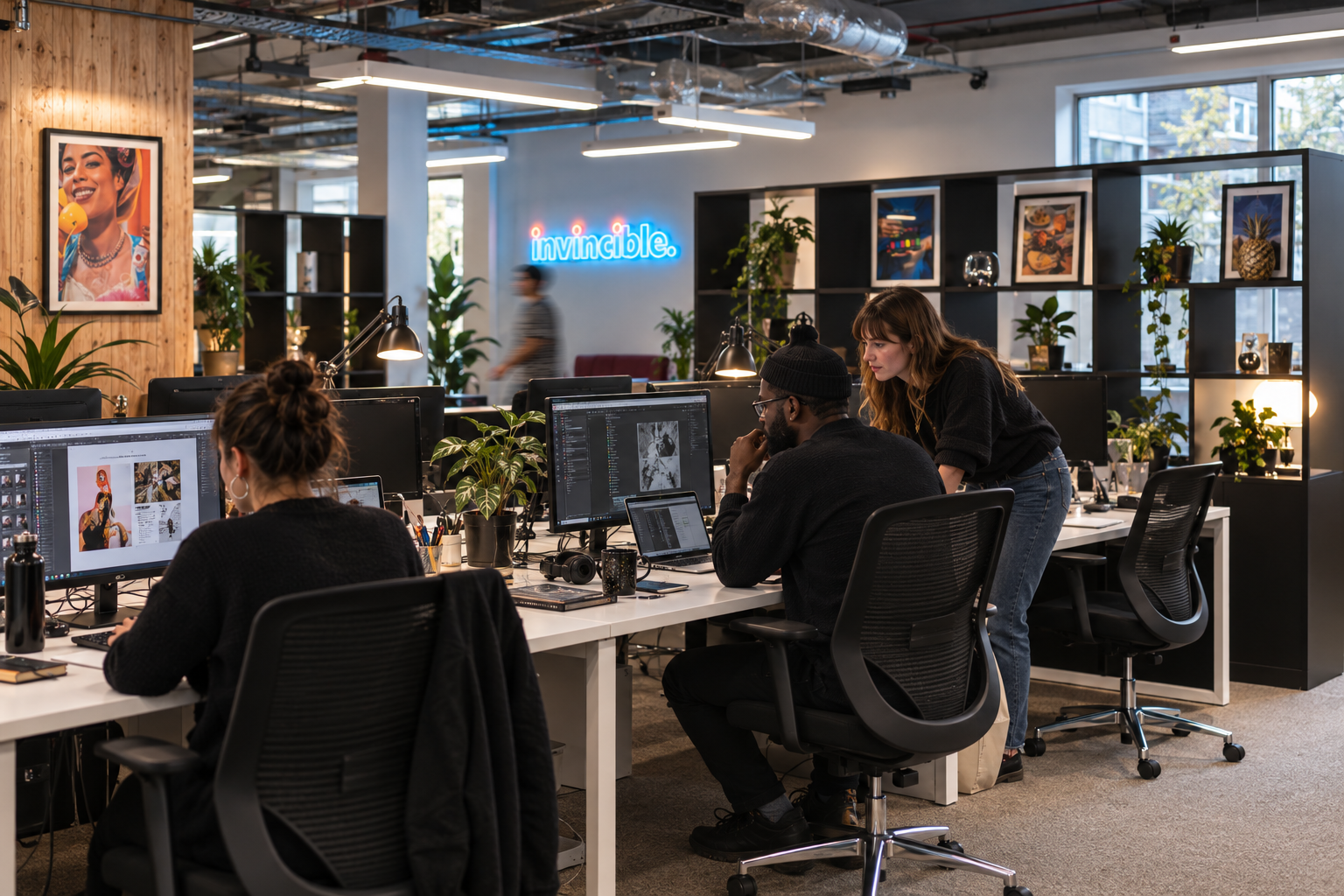 London office 2 Invincible Digital London office workspace